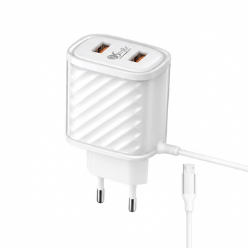 CH-120 DUAL USB FAST CHARGER – MICRO USB 2-PORT