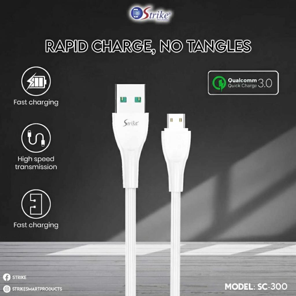SC-300 MICRO USB FAST CHARGING DATA CABLE